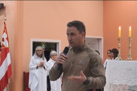 Santa Missa em Ação de Graças pelos 66 anos de atividades da Polícia Militar de Porto União, entre outros