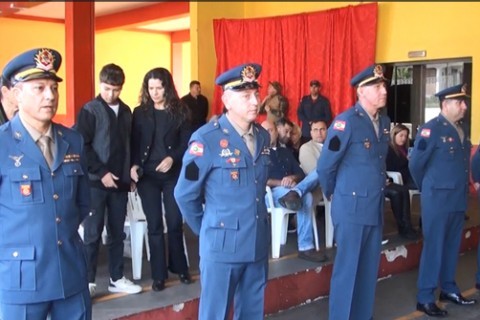 Solenidade da promoção de praças e passagem para reserva remunerada de bombeiros de Porto União/SC