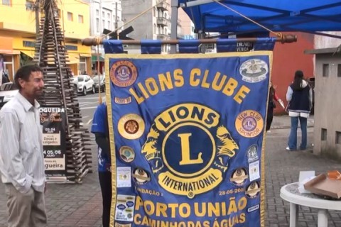 Lions Clube de Porto União Caminho das águas lança a Campanha dos Cobertores