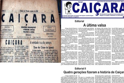 Jornal Caiçara alcançou 71 anos, 9 meses e 9 dias