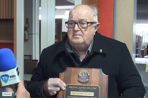 Empresário Horst Adelberto Waldraff, lembrado pelo recebimento do prêmio Chevron do Lions International