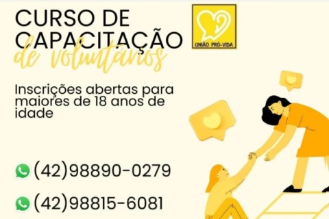 União Pró Vida – Curso de Capacitação de Voluntários