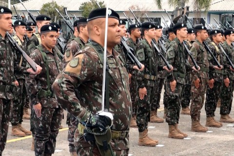 Formatura Alusiva a Duque de Caxias em Porto União no Dia do Soldado ocorrida no 5º BEC BLD em 25 de agosto de 2026